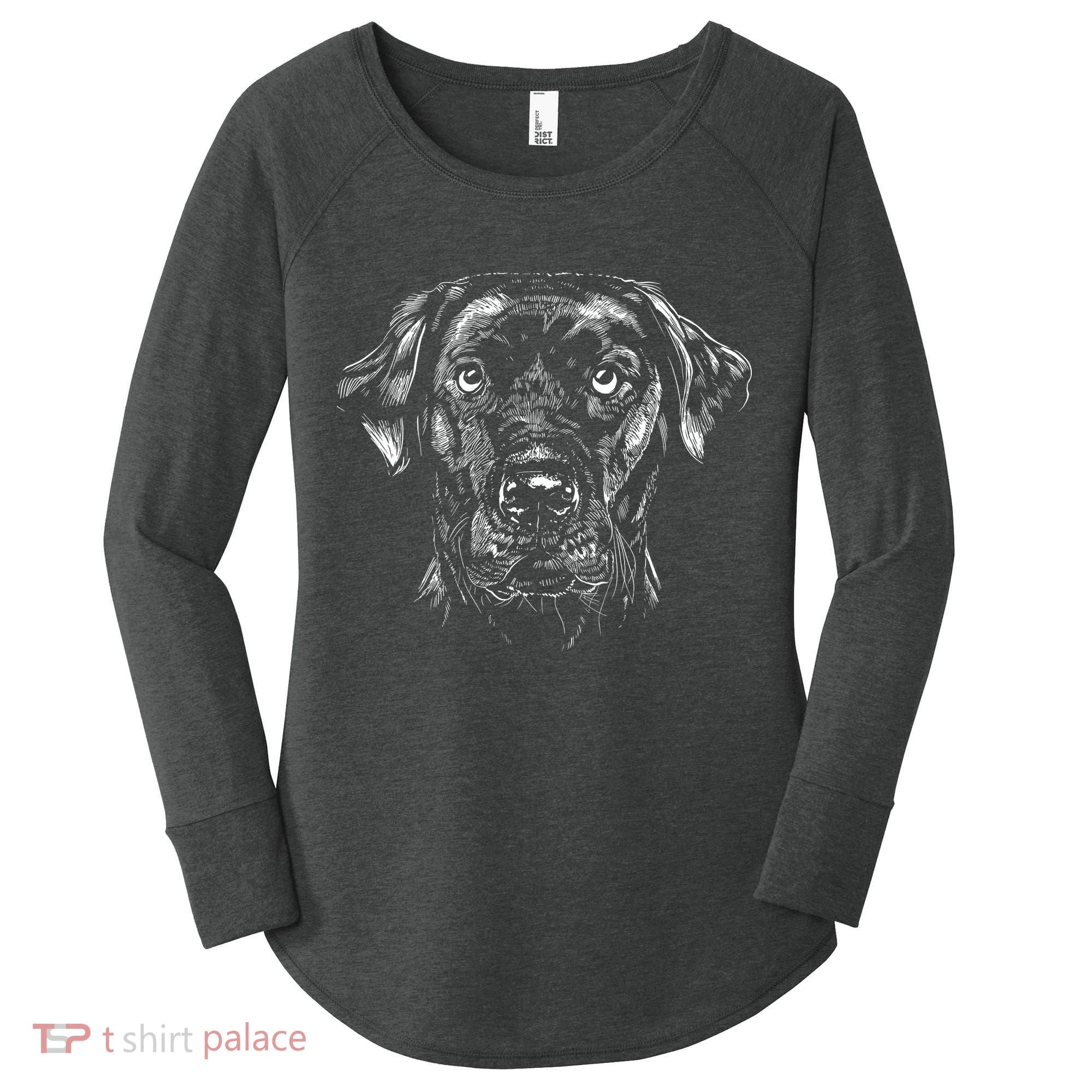 Labrador Retriever Dog Women's Perfect Tri Tunic Long Sleeve Shirt