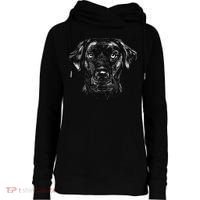 Labrador Retriever Dog Womens Funnel Neck Pullover Hood thumb 0