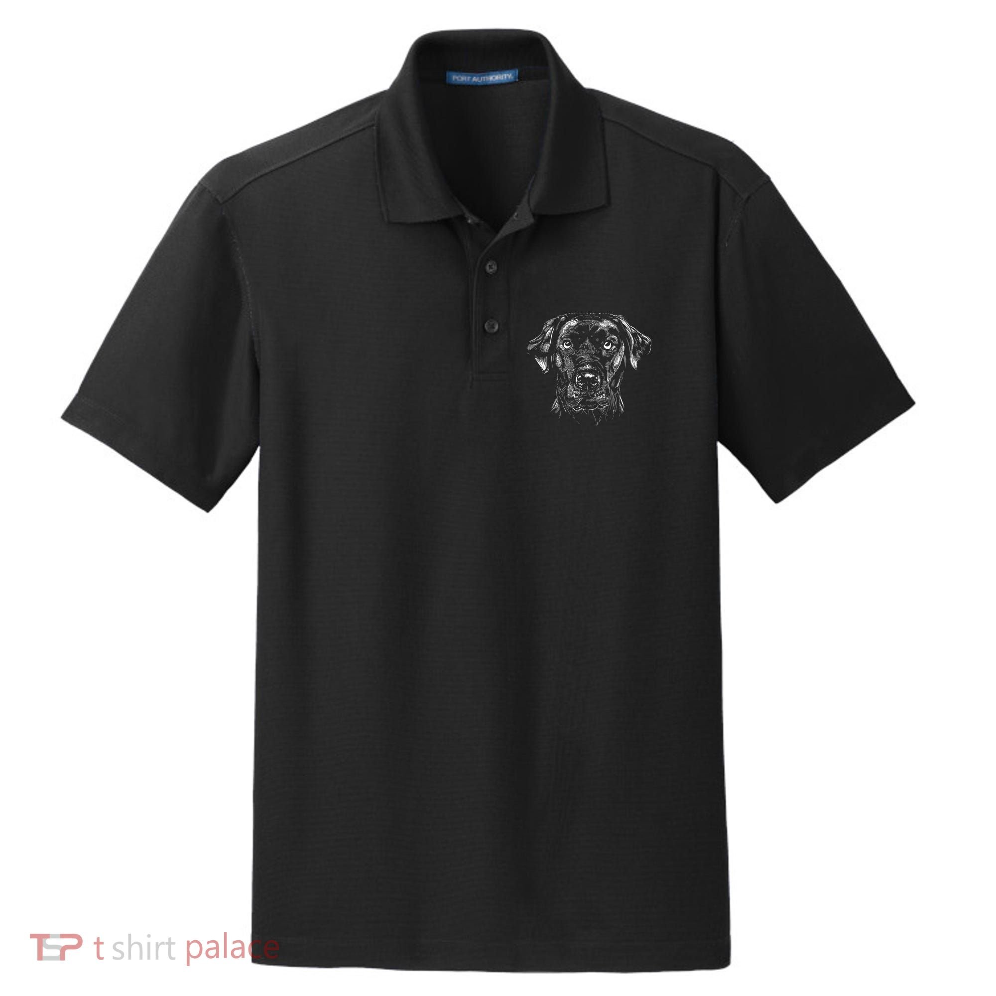Labrador Retriever Dog Dry Zone Grid Polo