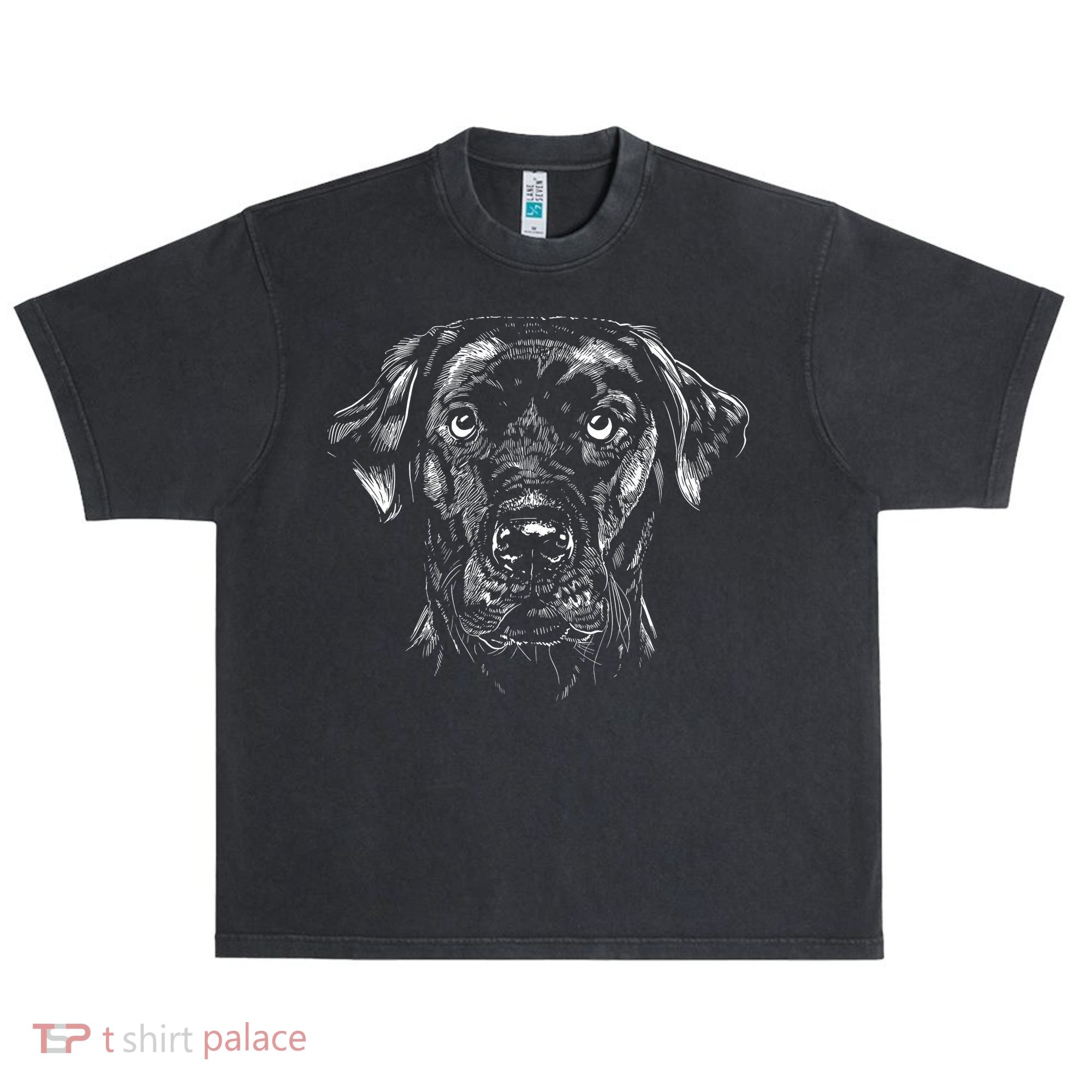 Labrador Retriever Dog Urban Oversized Heavyweight T-Shirt