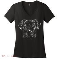Labrador Retriever Dog Women's V-Neck T-Shirt thumb 0