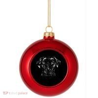 Labrador Retriever Dog Plastic Christmas Ball Ornament thumb 0