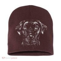 Labrador Retriever Dog Short Acrylic Beanie thumb 0