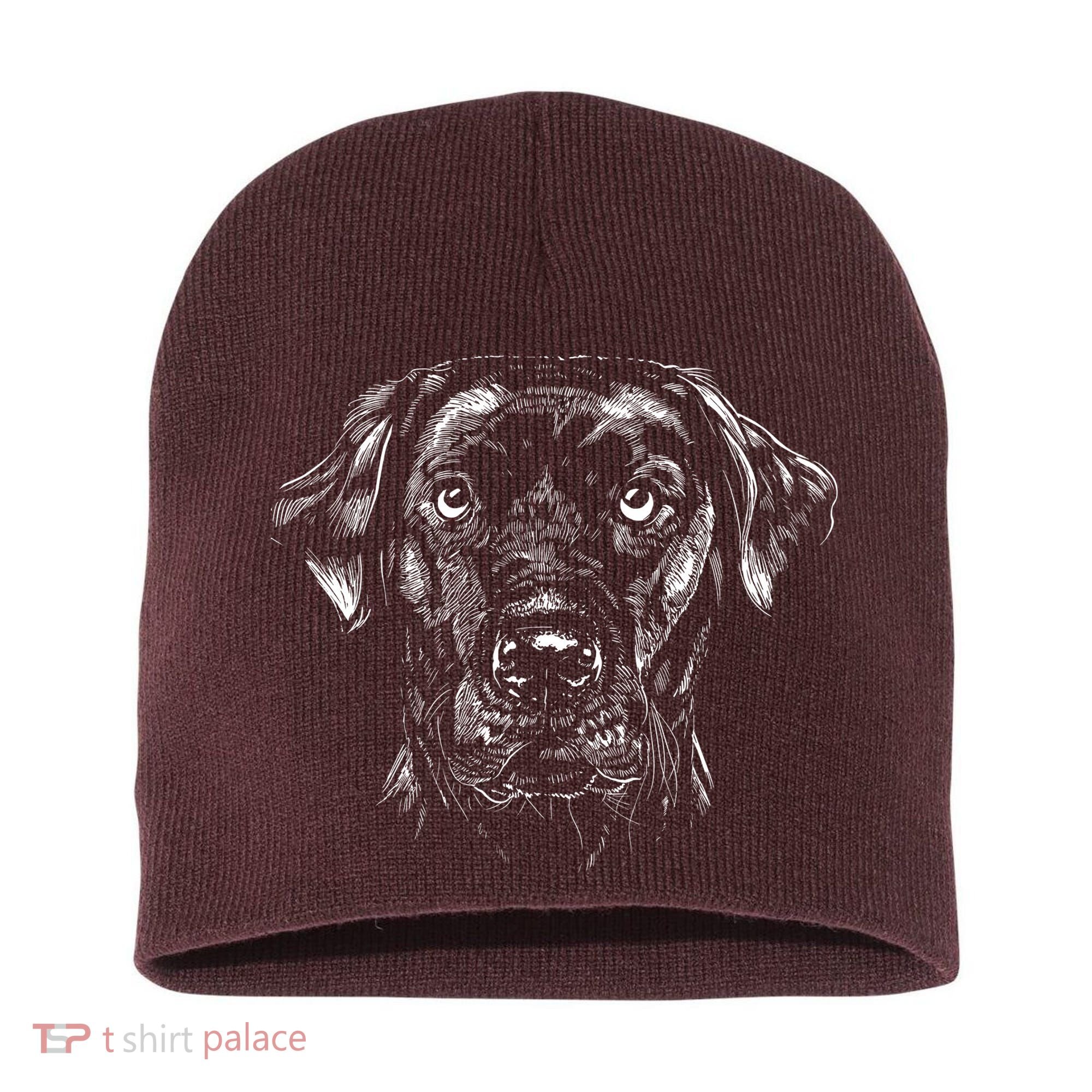 Labrador Retriever Dog Short Acrylic Beanie