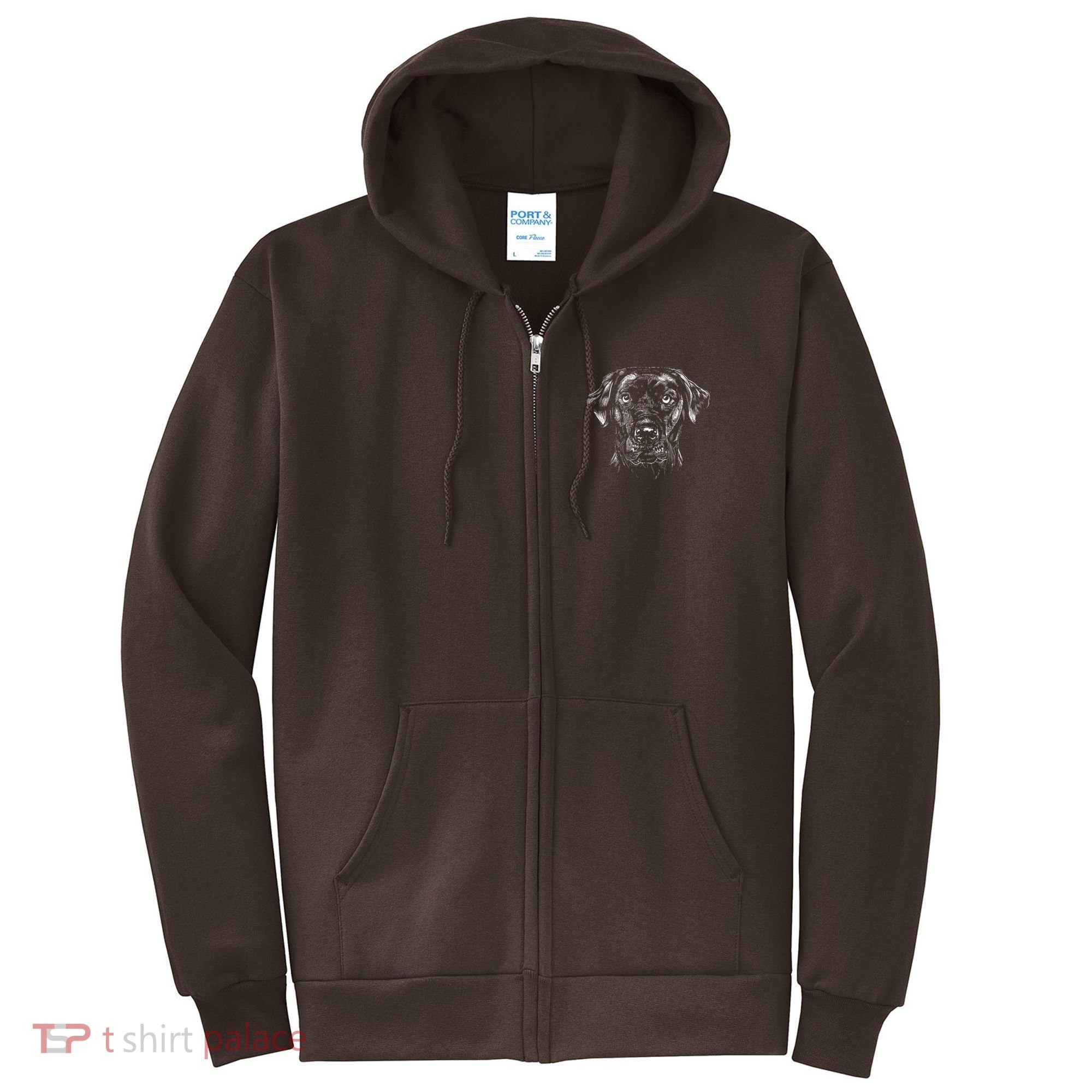 Labrador Retriever Dog Full Zip Hoodie