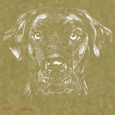 Labrador Retriever Dog Garment-Dyed Women's Muscle Tee