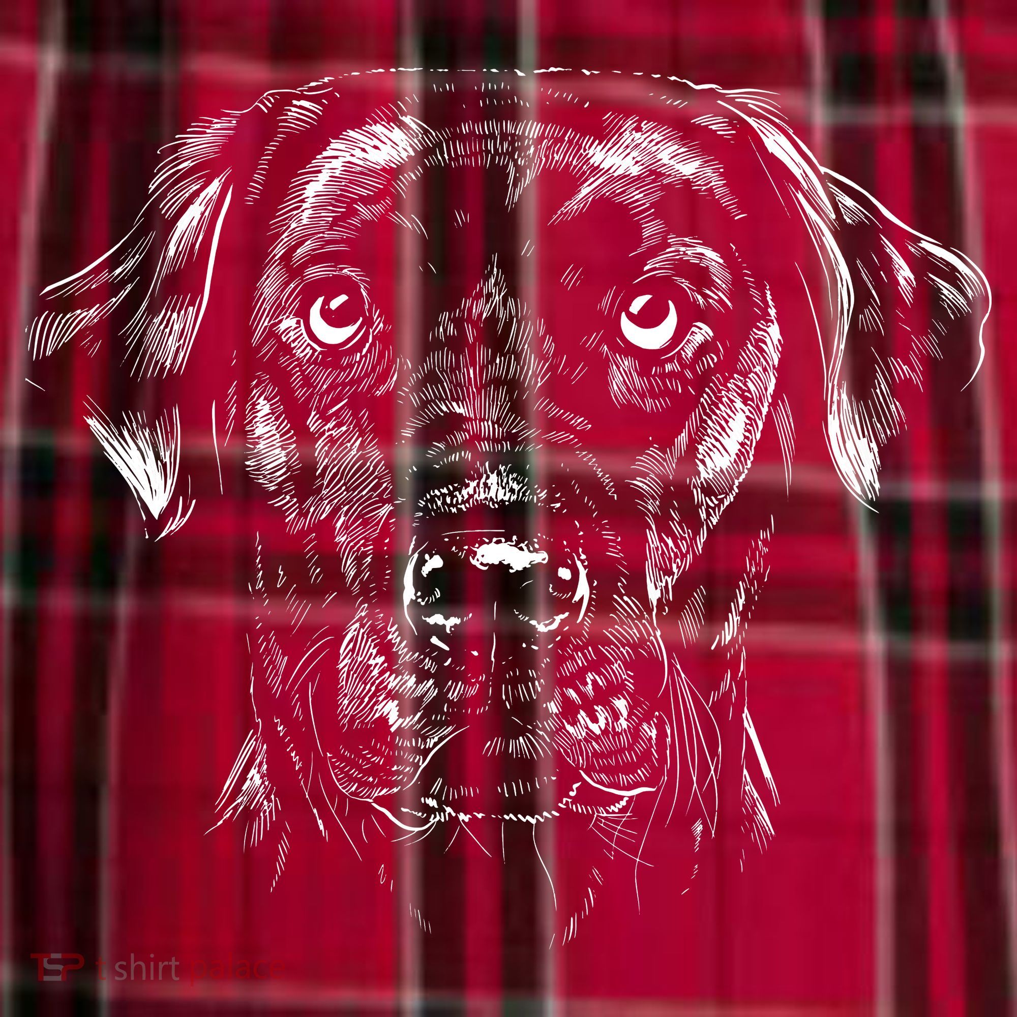 Labrador Retriever Dog Women's Flannel Plaid Pajama Pants