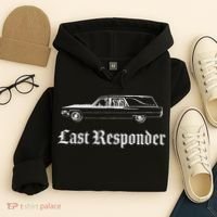 Last Responder Death Humor Funeral Hearse For The Dead Hoodie thumb 4