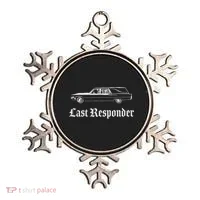 Last Responder Death Humor Funeral Hearse For The Dead Ornament thumb 0