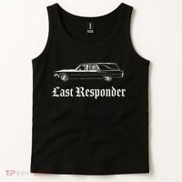 Last Responder Death Humor Funeral Hearse For The Dead Tank Top thumb 2