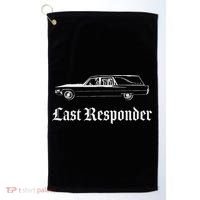 Last Responder Death Humor Funeral Hearse For The Dead Golf Towel thumb 0