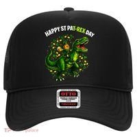 Leprechaun Riding Dino Happy Pat-rex Day T-rex Hat thumb 0