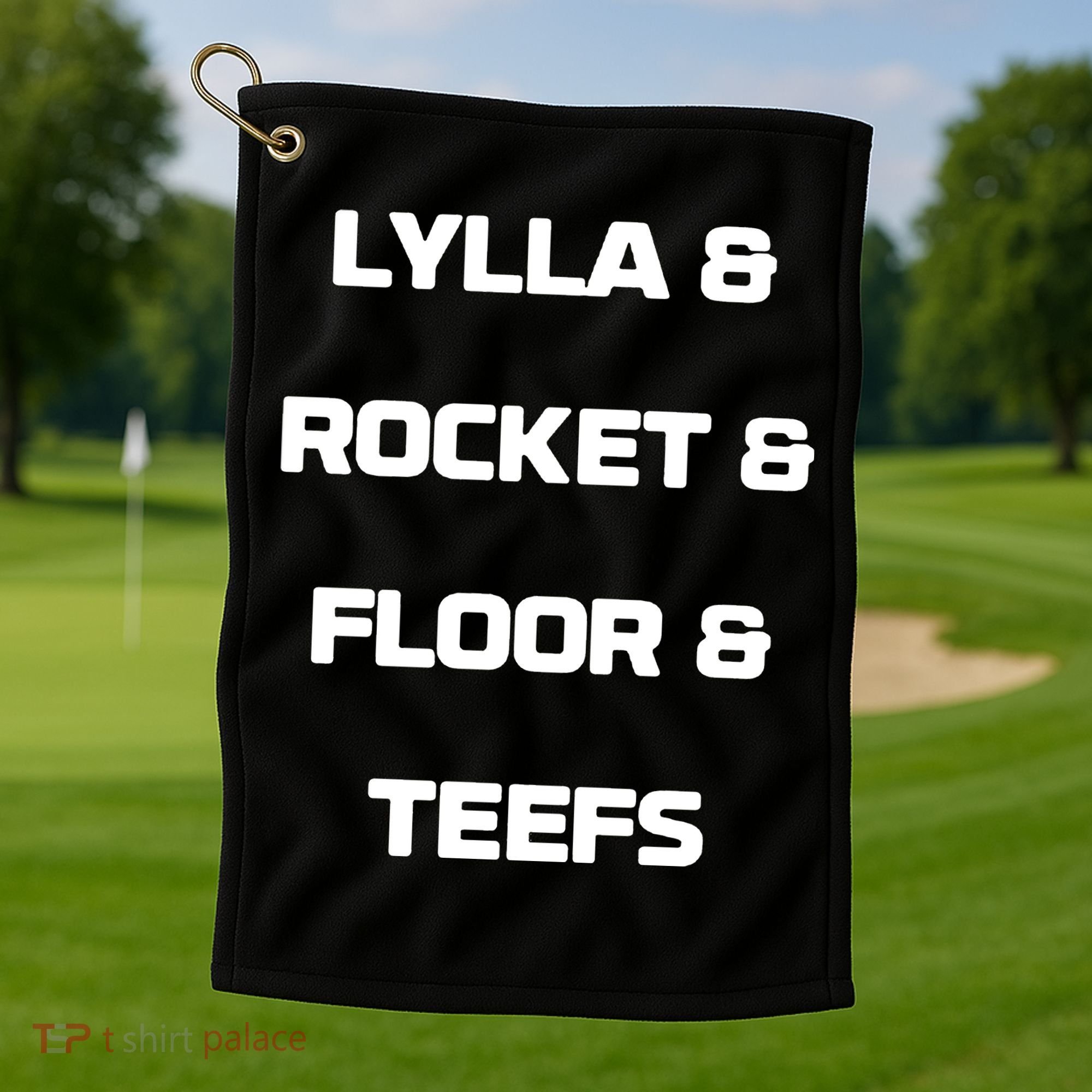 LYLLA & ROCKET & FLOOR & TEEFS Golf Towel