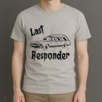 Last Responder Funny Old Classic Car T-Shirt thumb 3