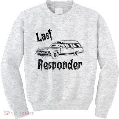 Last Responder Funny Old Classic Car Kids Sweatshirt