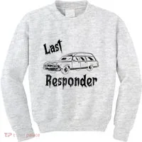 Last Responder Funny Old Classic Car Kids Sweatshirt thumb 0