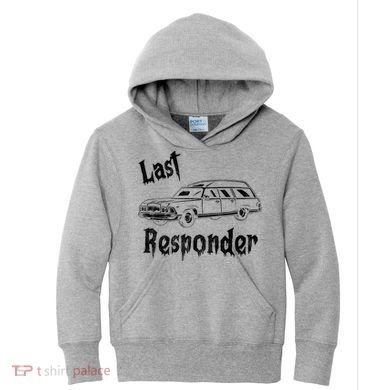 Last Responder Funny Old Classic Car Kids Hoodie