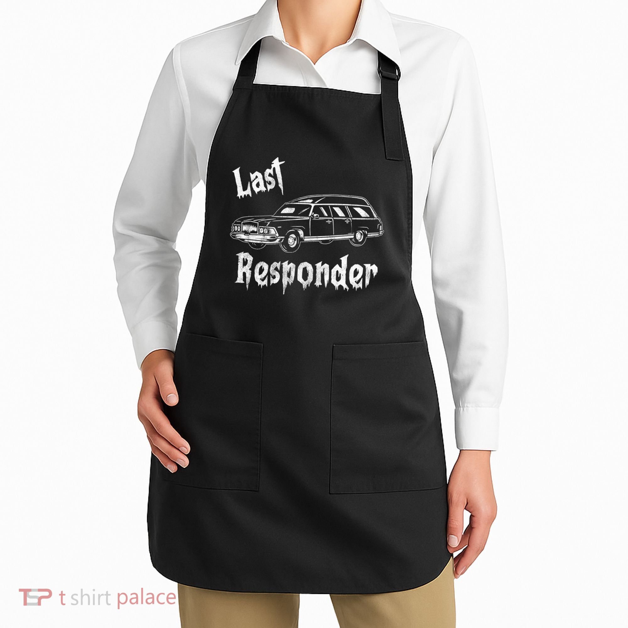 Last Responder Funny Old Classic Car Apron