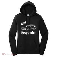 Last Responder Funny Old Classic Car Women's Hoodie thumb 0