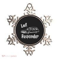 Last Responder Funny Old Classic Car Ornament thumb 0
