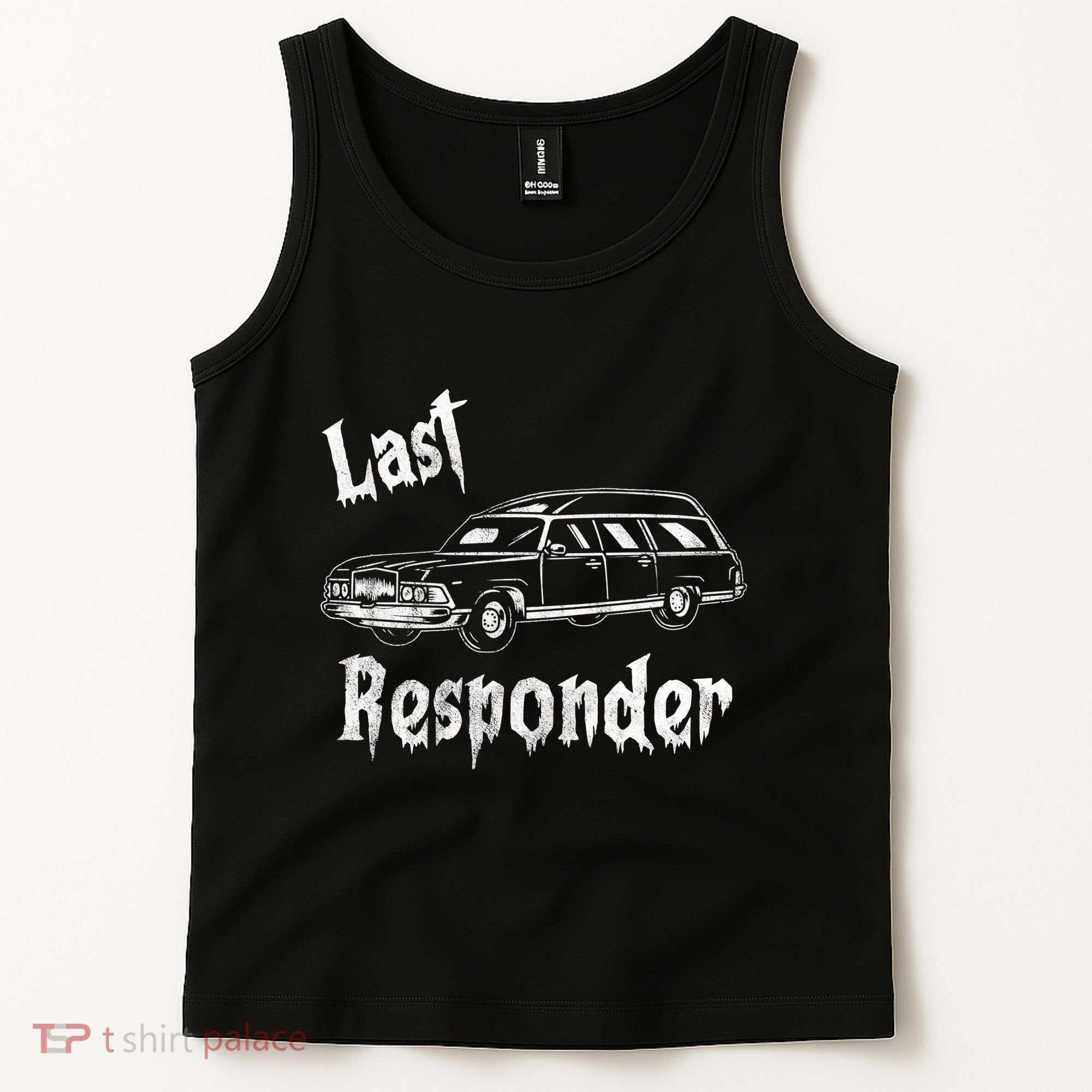 Last Responder Funny Old Classic Car Tank Top