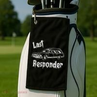 Last Responder Funny Old Classic Car Golf Towel thumb 2