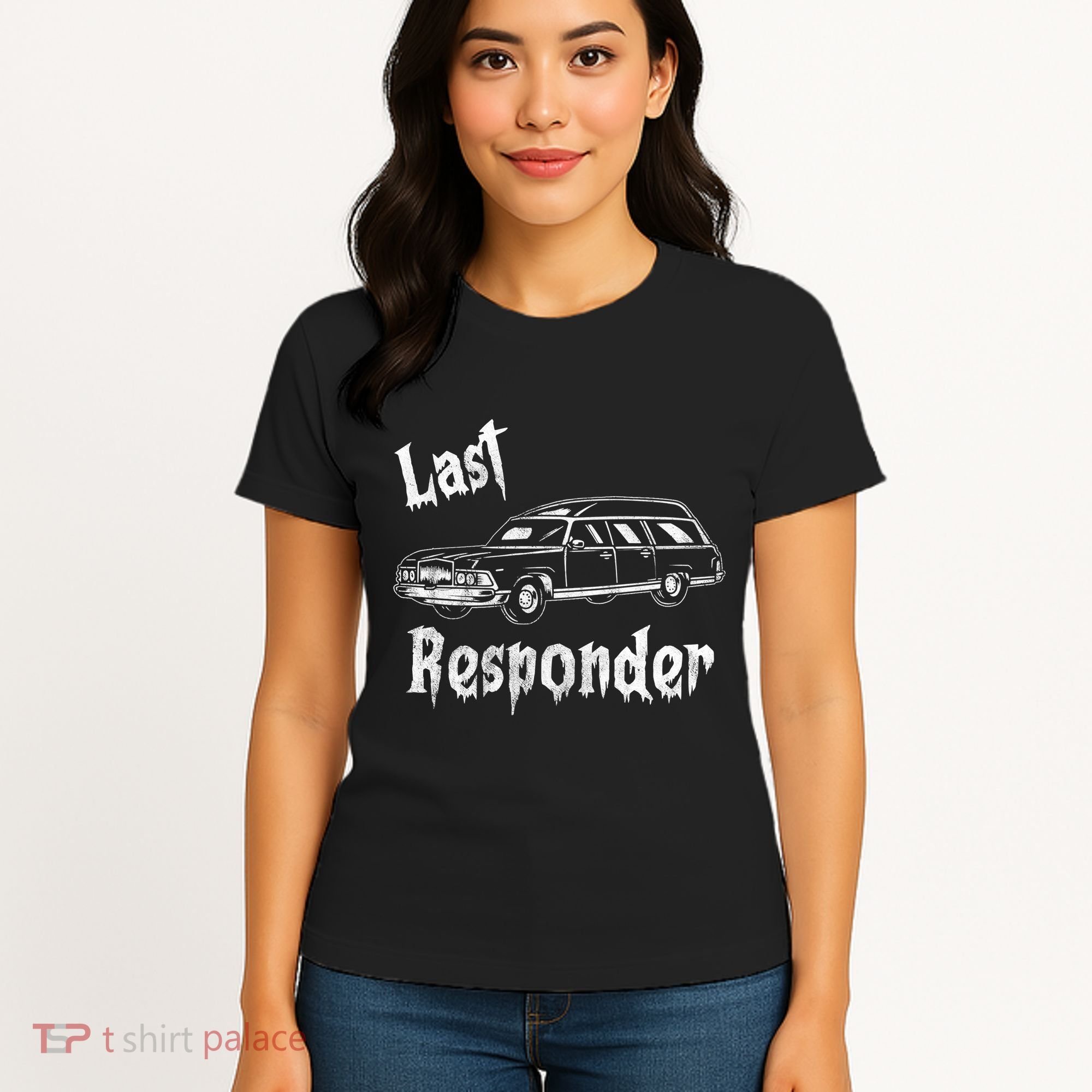Last Responder Funny Old Classic Car Women's T-Shirt