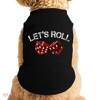 LetS Roll Funny Red Dice Craps Game Night Doggie Tank thumb 0