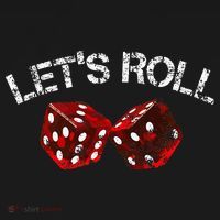 LetS Roll Funny Red Dice Craps Game Night T-Shirt thumb 7