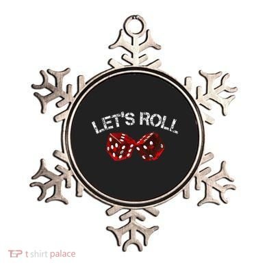 LetS Roll Funny Red Dice Craps Game Night Ornament