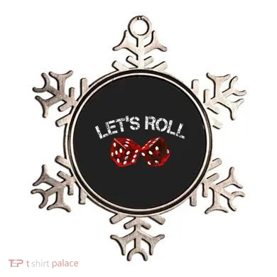 LetS Roll Funny Red Dice Craps Game Night Ornament