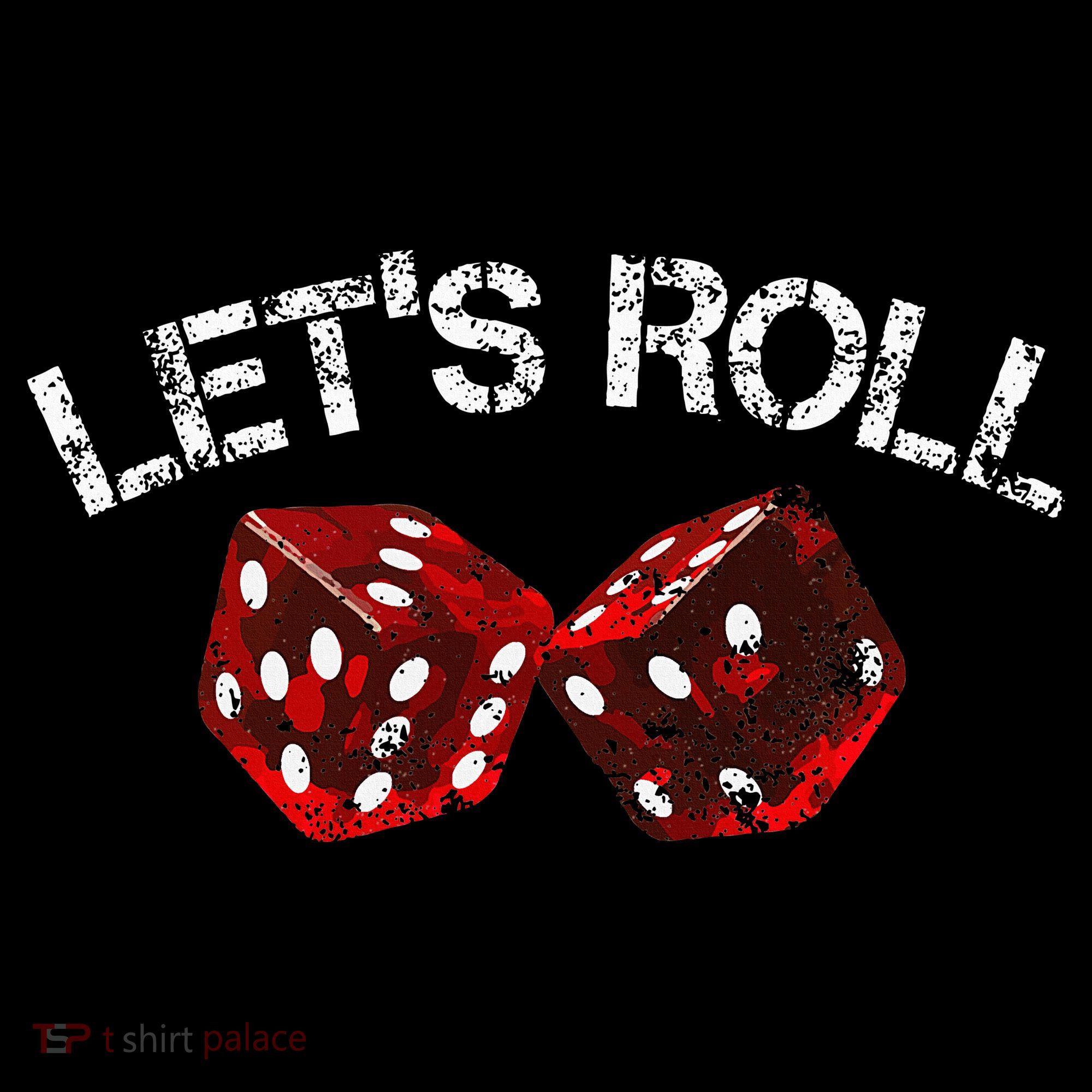 LetS Roll Funny Red Dice Craps Game Night Baby Bodysuit
