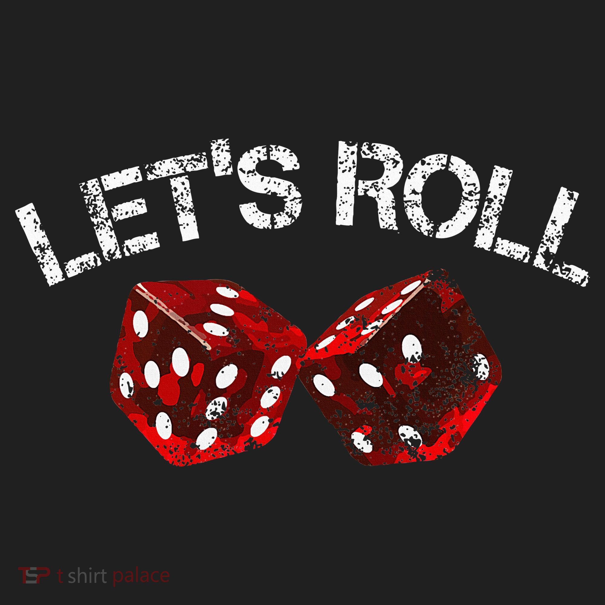 LetS Roll Funny Red Dice Craps Game Night Hat