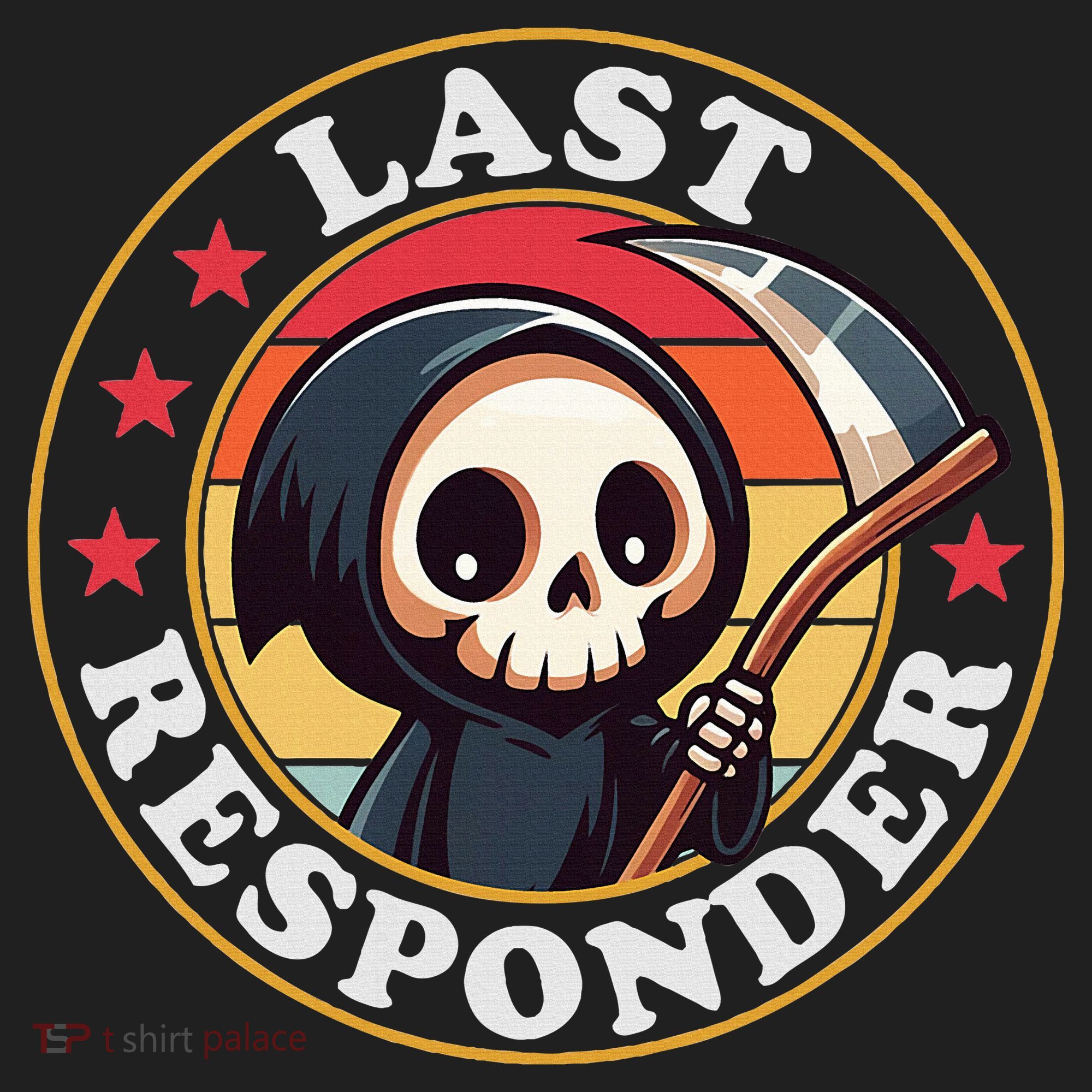 Last Responder Funny Mortician Grim Reaper Women's Sweatshirt
