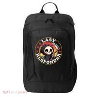 Last Responder Funny Mortician Grim Reaper City Backpack thumb 0