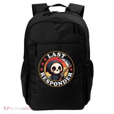 Last Responder Funny Mortician Grim Reaper Backpack