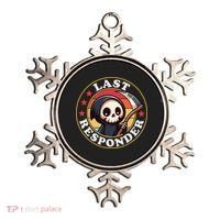 Last Responder Funny Mortician Grim Reaper Ornament thumb 0