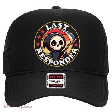 Last Responder Funny Mortician Grim Reaper Hat