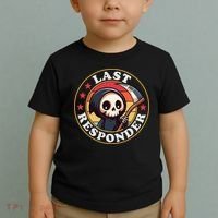 Last Responder Funny Mortician Grim Reaper Toddler T-Shirt thumb 2