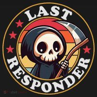 Last Responder Funny Mortician Grim Reaper Tote Bag thumb 4
