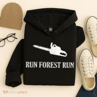 Lumberjack Run Forest Run Chainsaw Logger Arborist Hoodie thumb 4