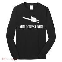 Lumberjack Run Forest Run Chainsaw Logger Arborist Long Sleeve Shirt thumb 0