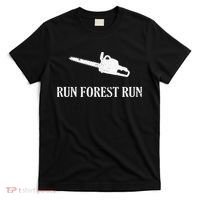 Lumberjack Run Forest Run Chainsaw Logger Arborist T-Shirt thumb 0