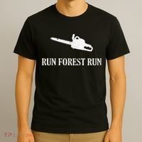 Lumberjack Run Forest Run Chainsaw Logger Arborist T-Shirt thumb 3