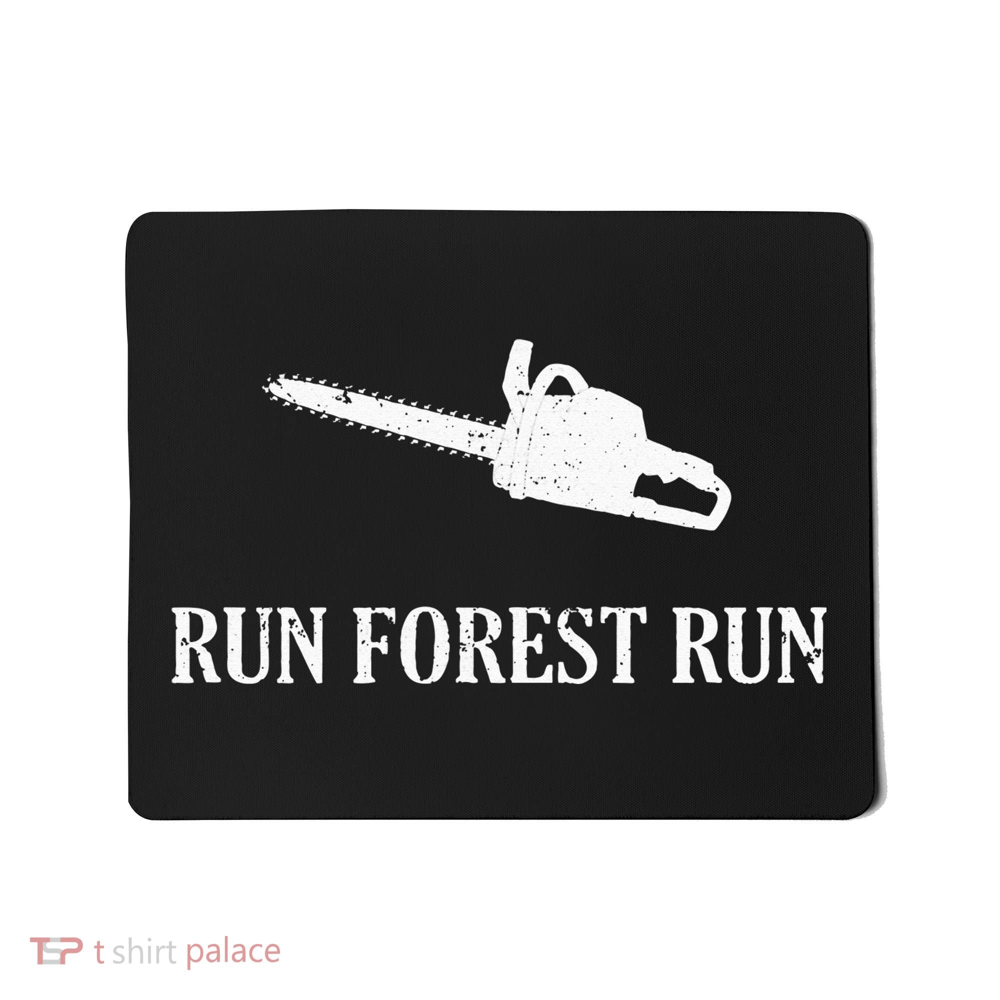 Lumberjack Run Forest Run Chainsaw Logger Arborist Mousepad