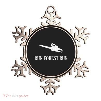 Lumberjack Run Forest Run Chainsaw Logger Arborist Ornament