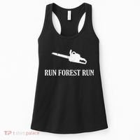 Lumberjack Run Forest Run Chainsaw Logger Arborist Women's Tank Top thumb 0