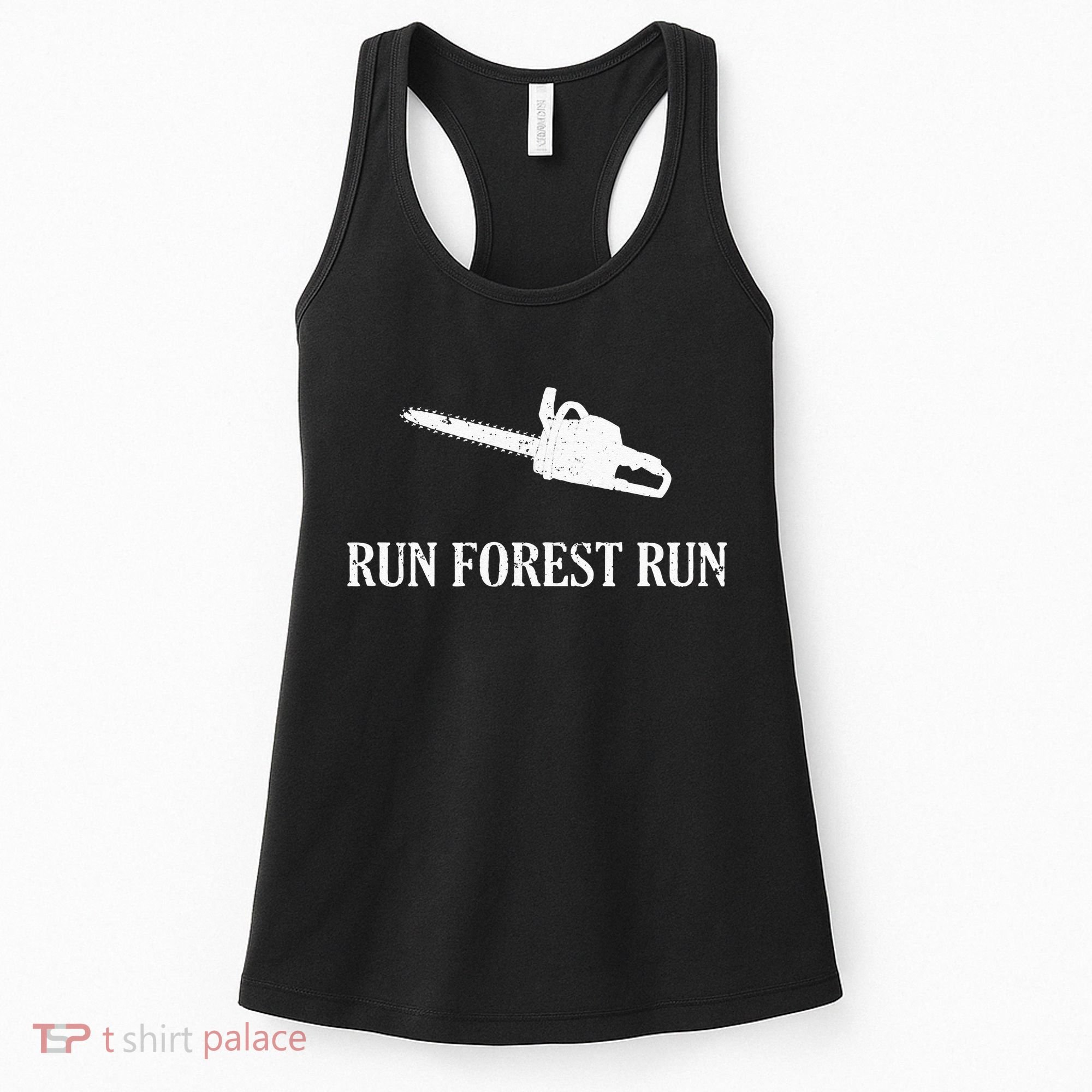 Lumberjack Run Forest Run Chainsaw Logger Arborist Women's Tank Top