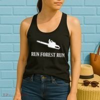 Lumberjack Run Forest Run Chainsaw Logger Arborist Women's Tank Top thumb 2
