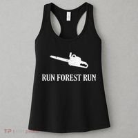 Lumberjack Run Forest Run Chainsaw Logger Arborist Women's Tank Top thumb 3